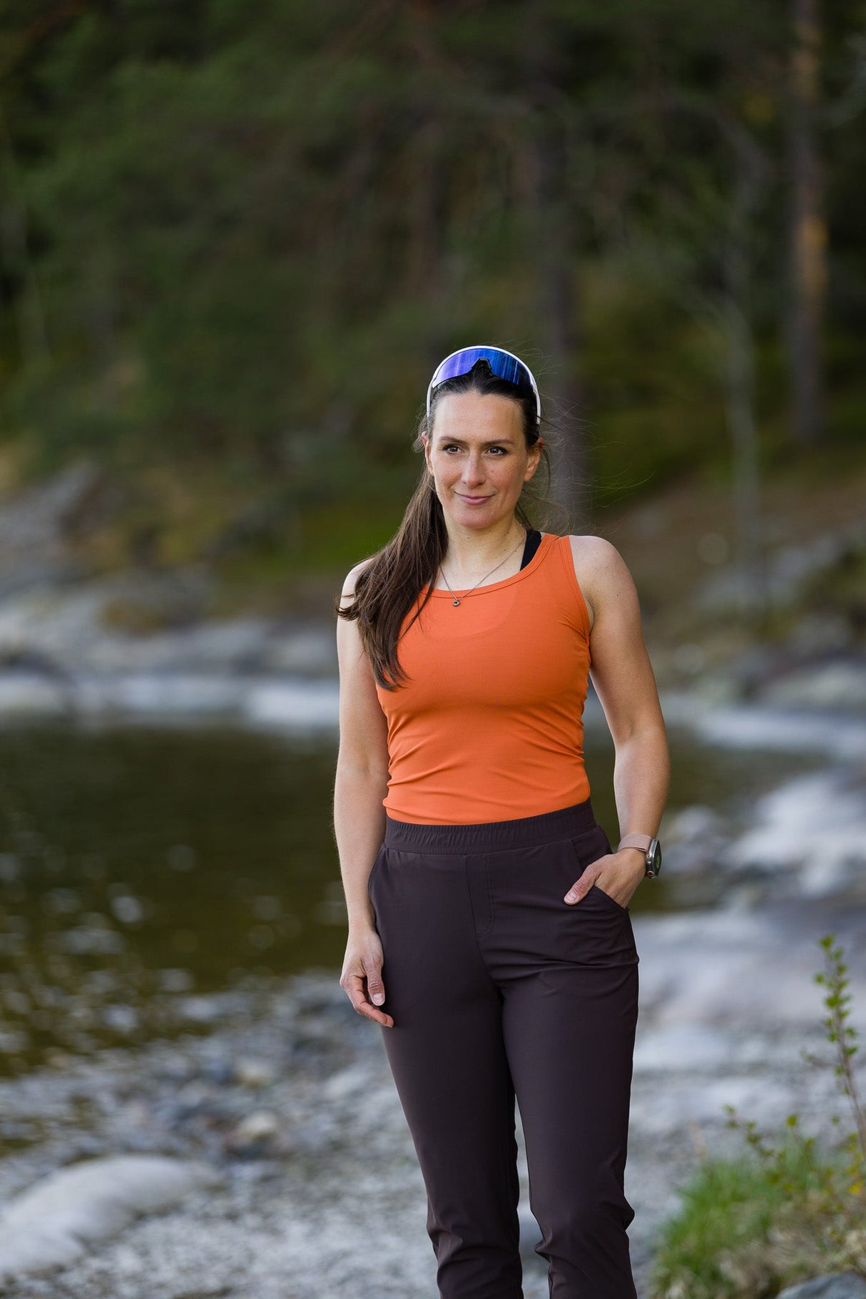 Aerial Ribbed Tank Top Mauve