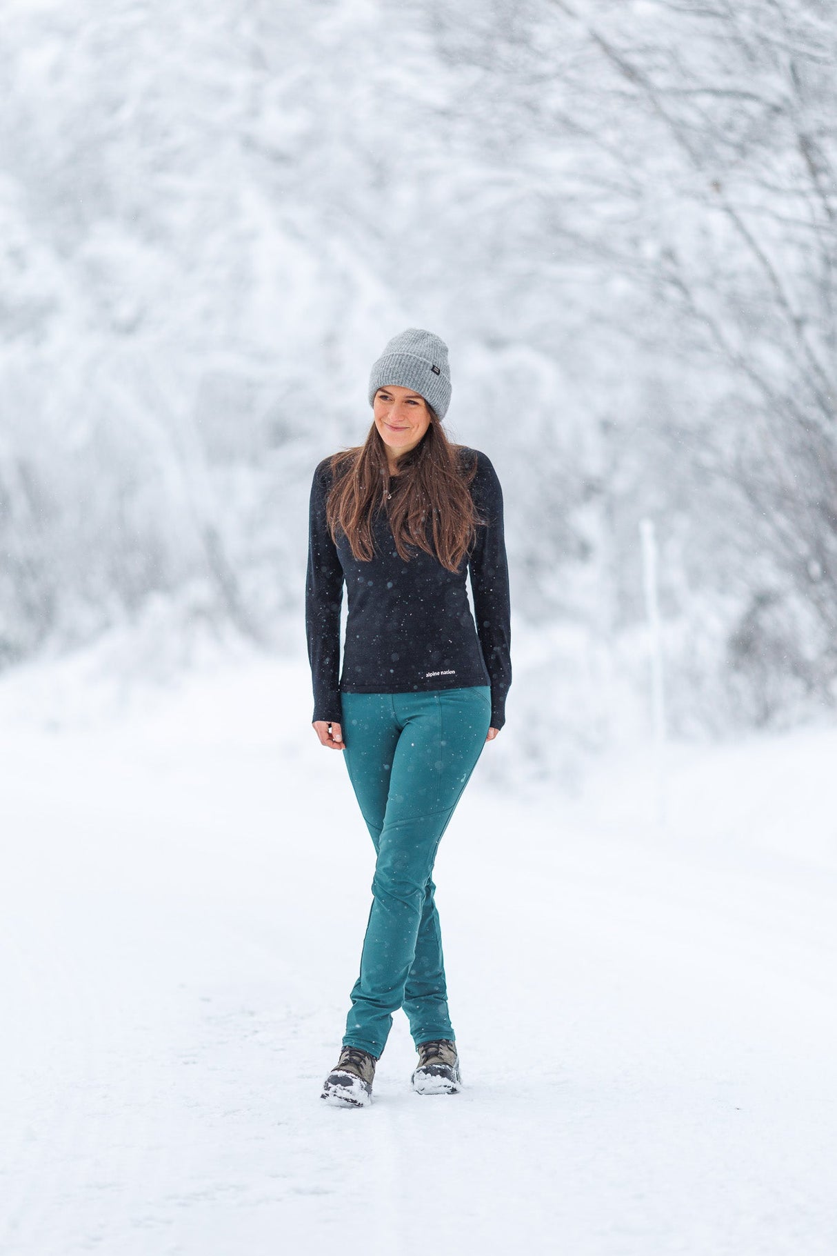 Merino Long Sleeve Tee Eclipse