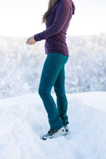 APEX Winter Pocket Leggings Teal Green