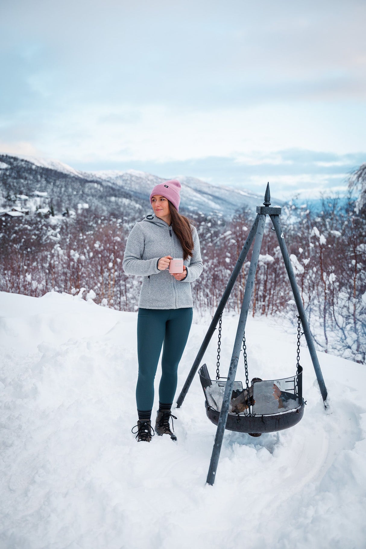 Rise Thermo Pocket Leggings Deep Forest