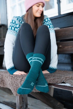 Abisko Merino Socks - Emerald