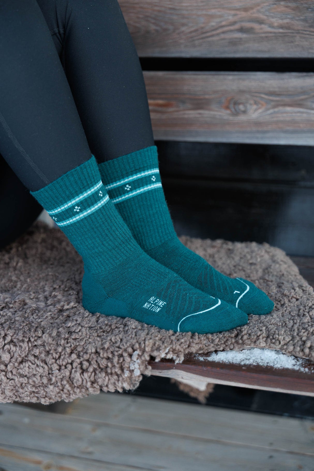 Abisko Merino Socks - Emerald
