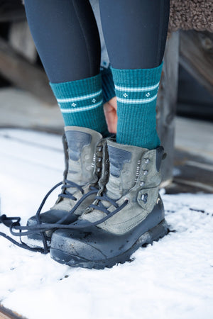 Abisko Merino Socks - Emerald