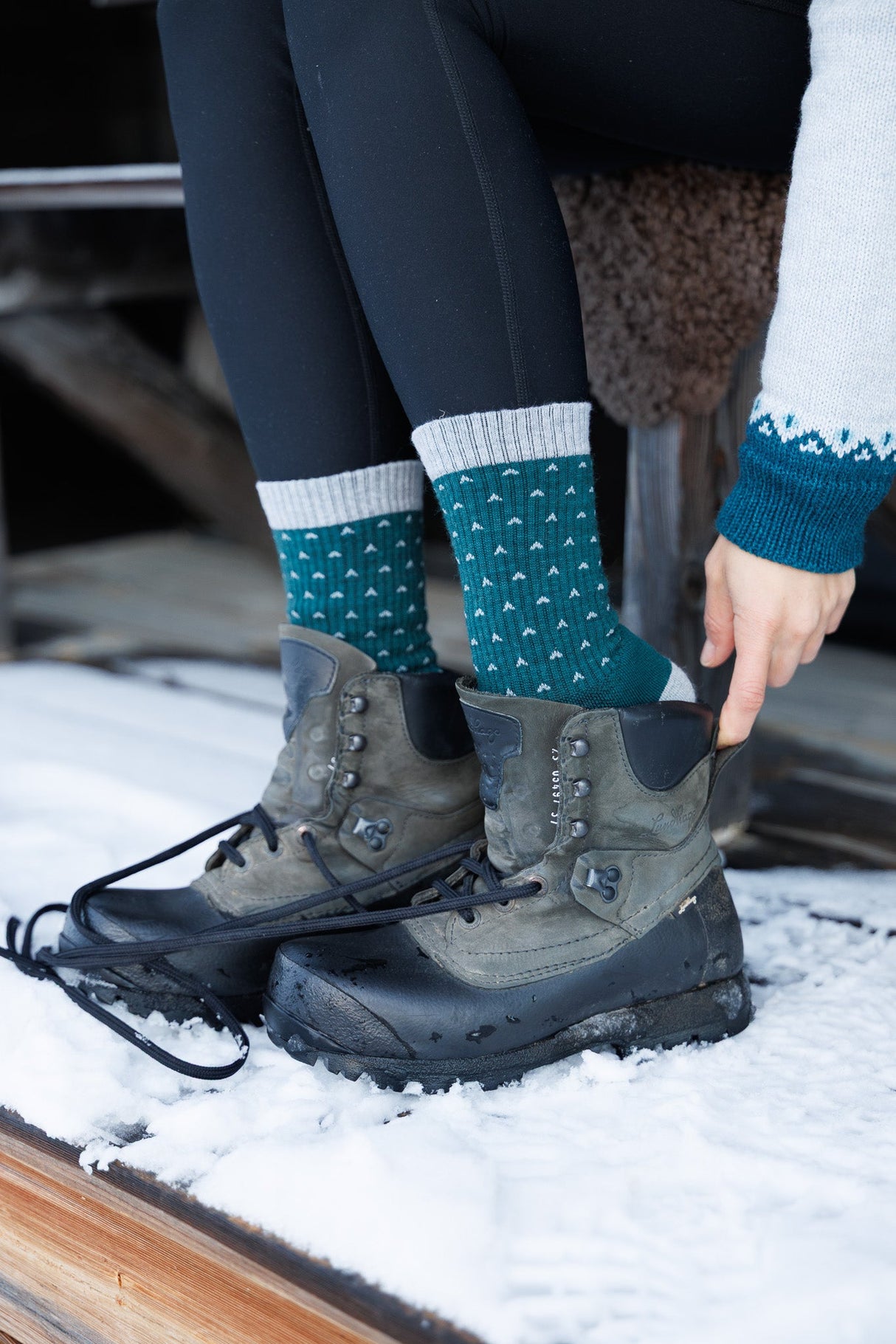 Abisko Merino Socks - Snowline