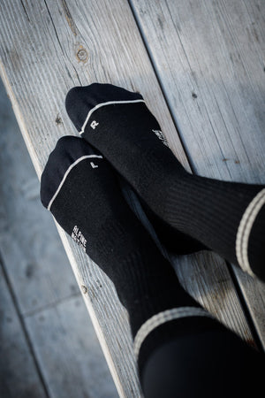 Seceda Light Merino Crew Socks Onyx