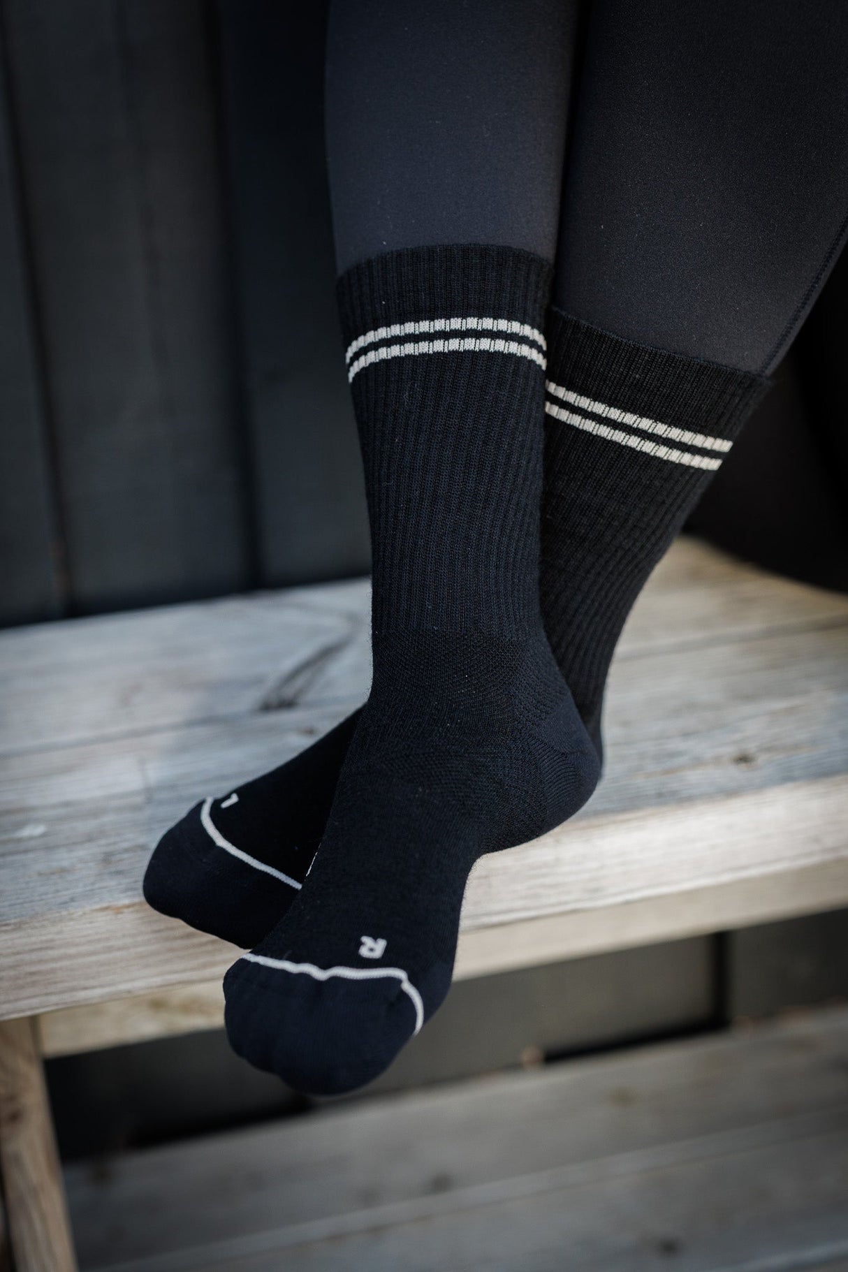 Seceda Light Merino Crew Socks Onyx