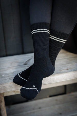 Seceda Light Merino Crew Socks Onyx