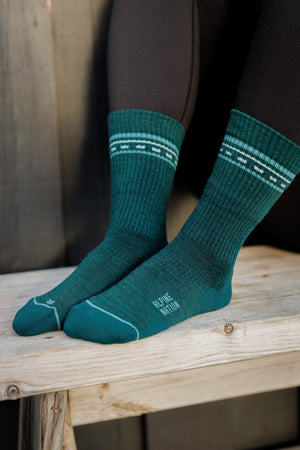Seceda Light Merino Crew Socks Teal