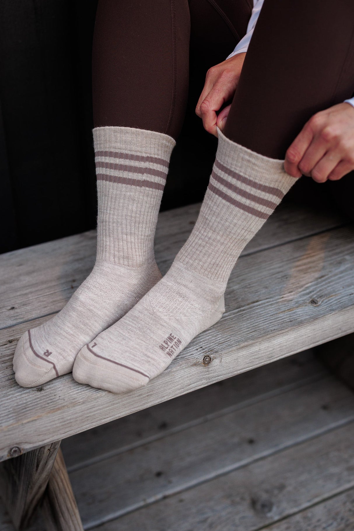 Seceda Light Merino Crew Socks Dune