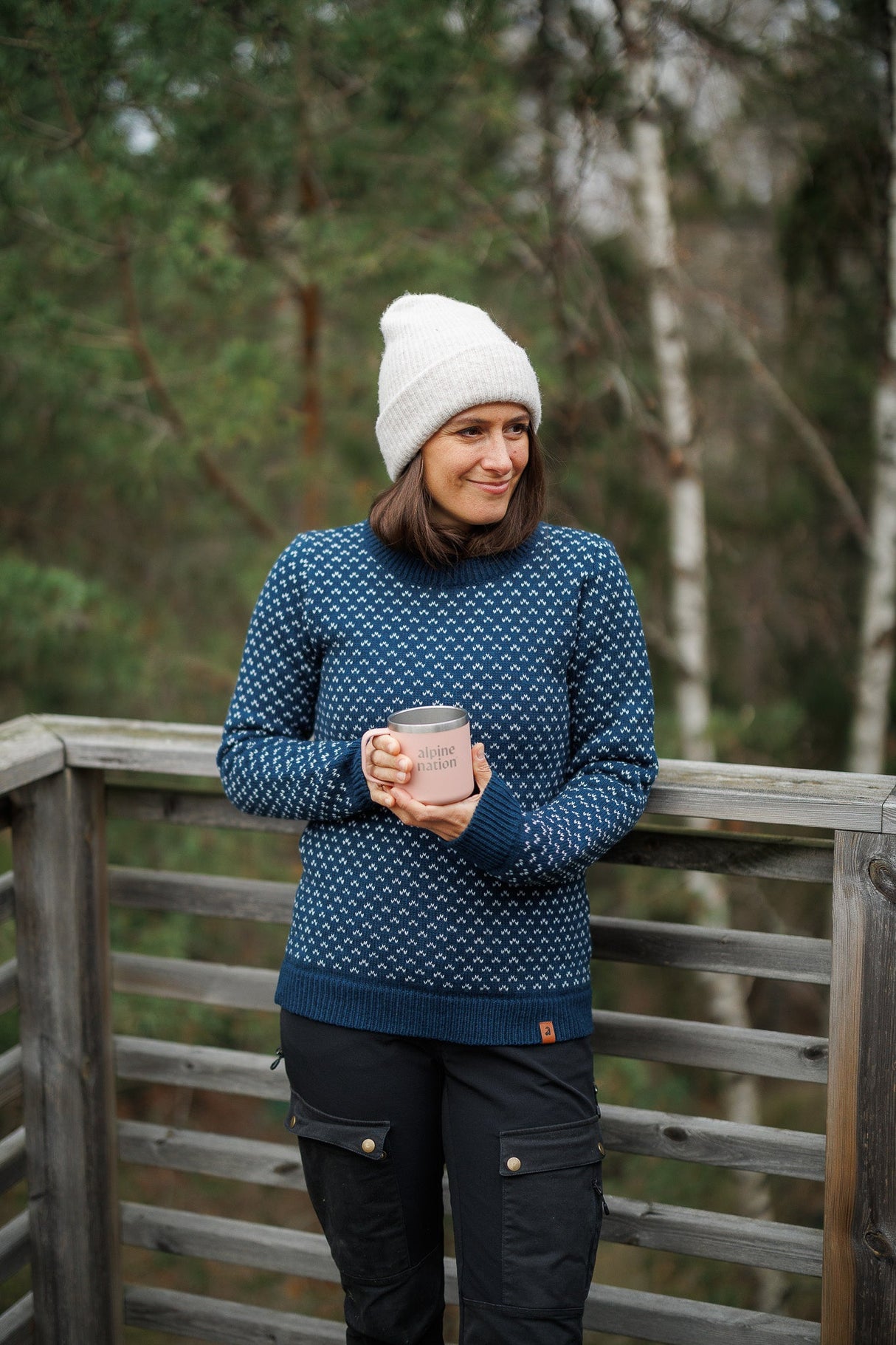 Seceda Knit Sweater - Arctic Blue