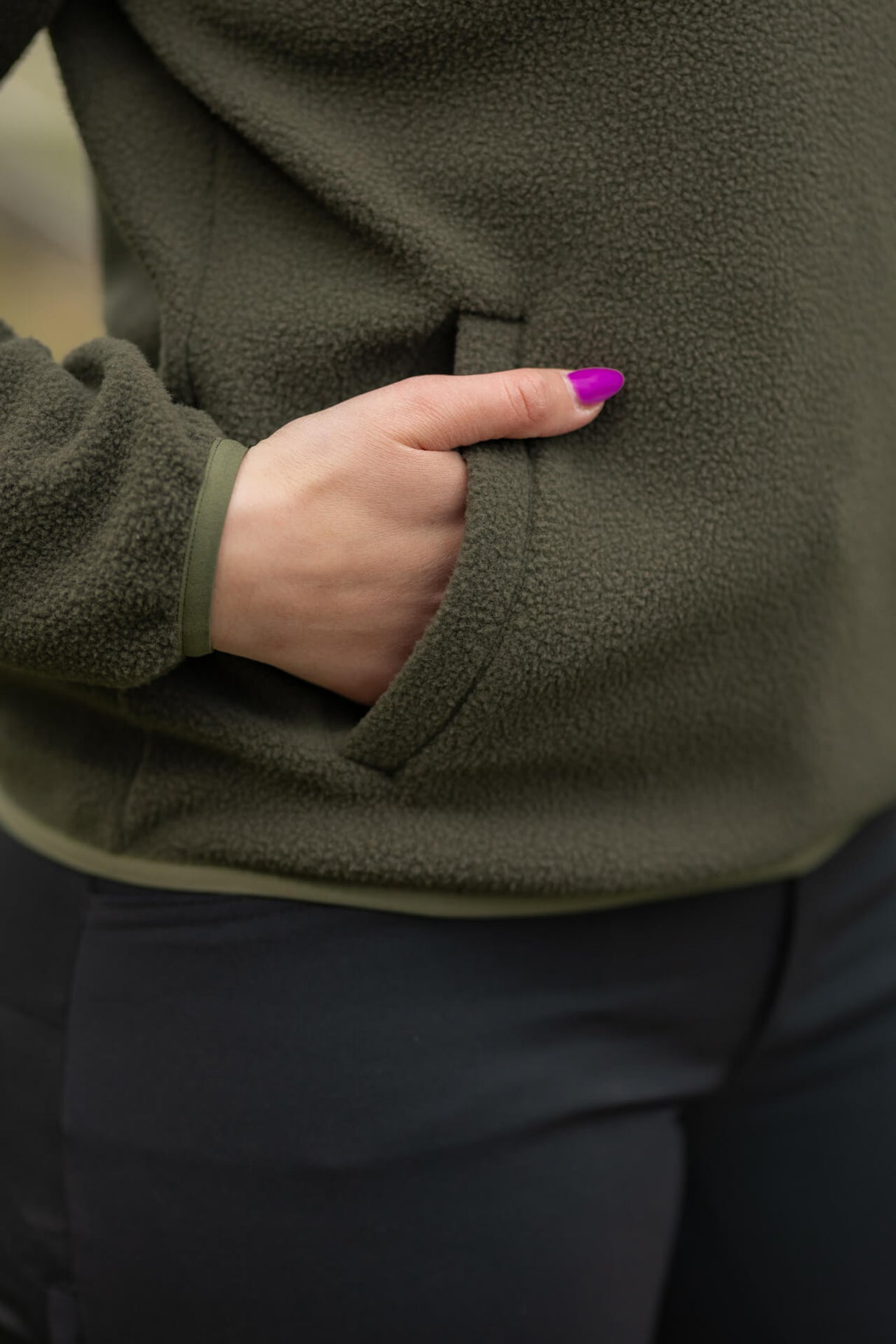 Atlas Fleece Sweater Moss Green