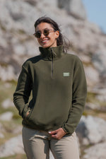 Atlas Fleece Sweater Moss Green