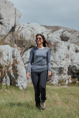 Summit Long Sleeve Tee Steel Grey