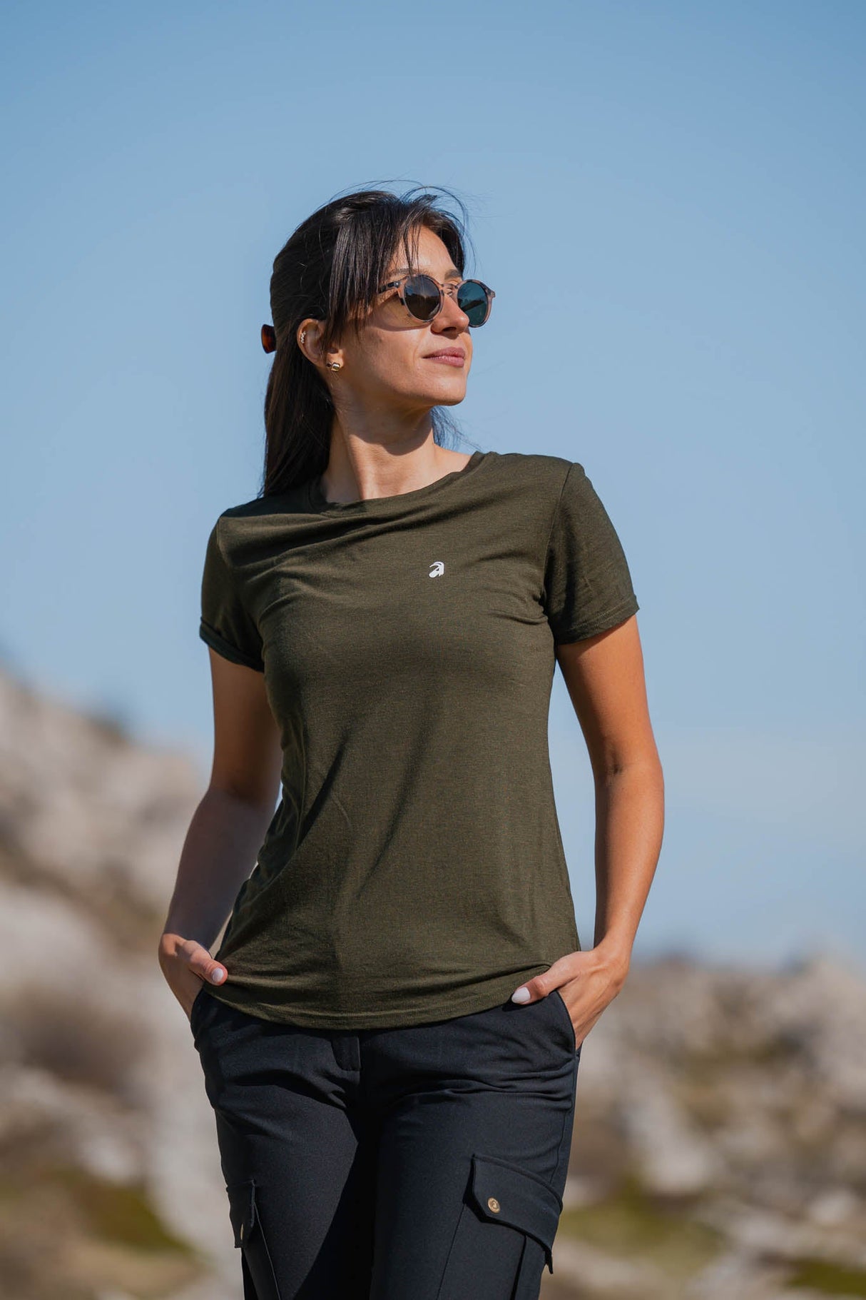Flow Merino Tee - Olive