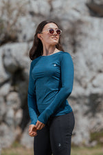 Summit Long Sleeve Tee Ocean Blue