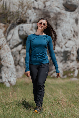 Summit Long Sleeve Tee Ocean Blue
