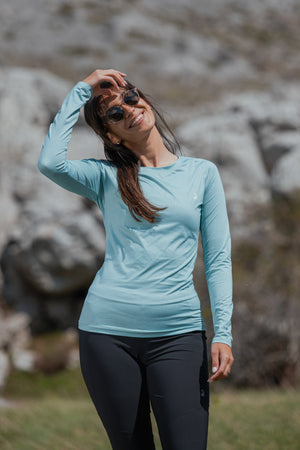 Summit Long Sleeve Tee Glacier