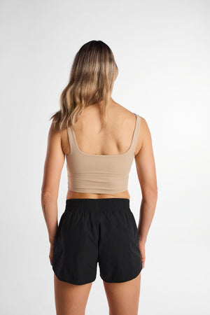 Sierra Crop Top Stone