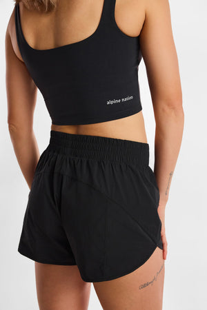Sierra Crop Top Blackout