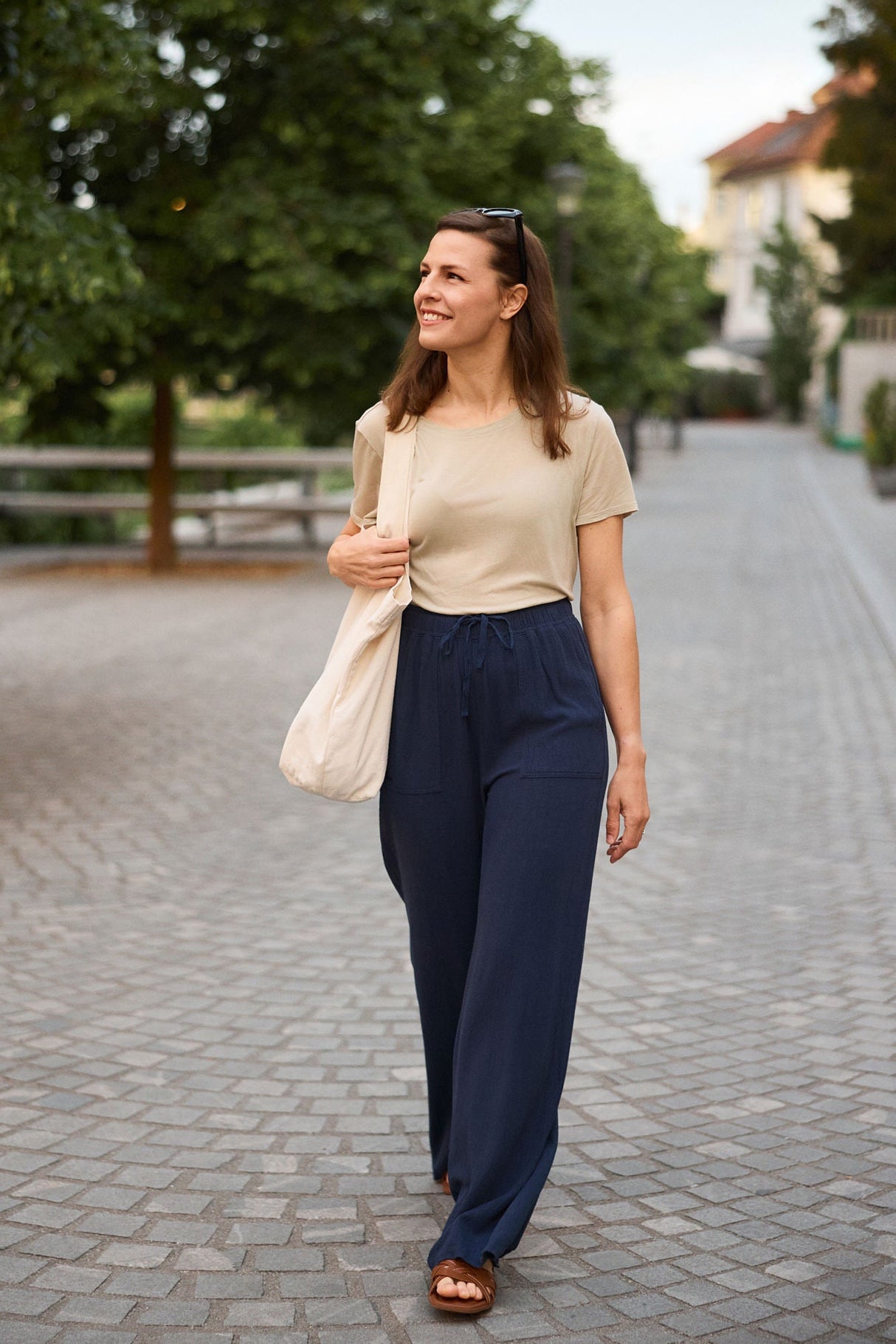 Flow Linen Pants - Indigo Blue
