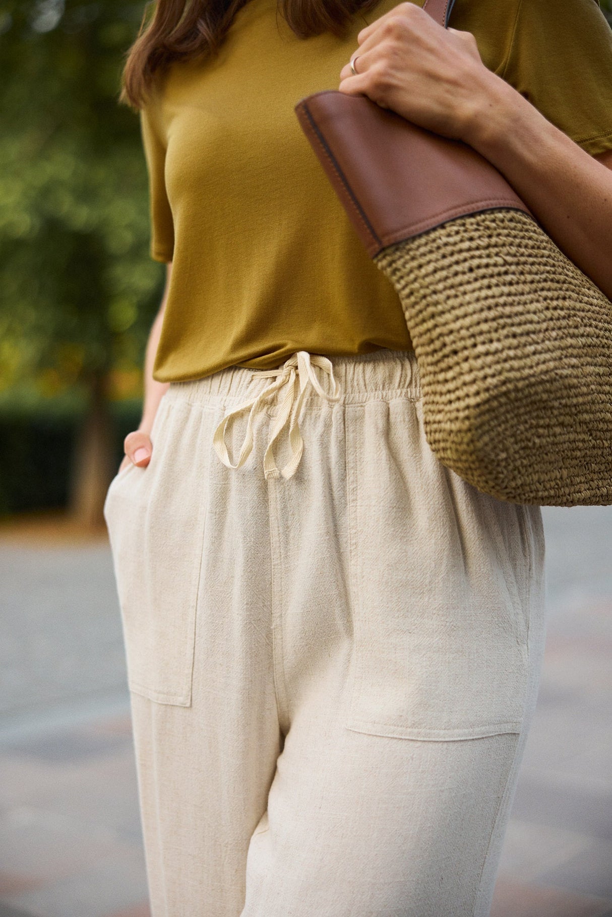 Flow Linen Pants - Ivory