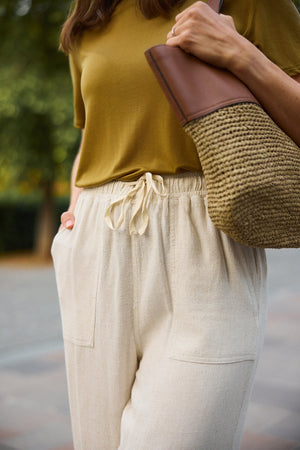 Flow Linen Pants - Ivory