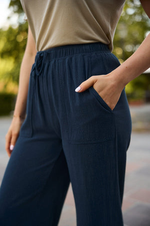 Flow Linen Pants - Indigo Blue
