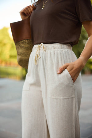 Flow Linen Pants - Ivory