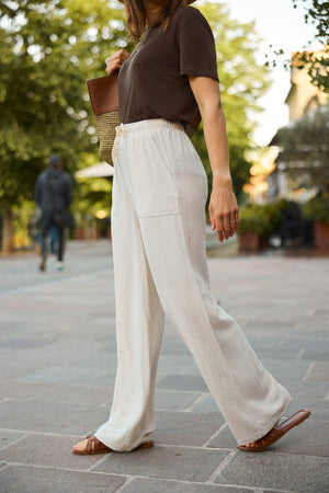 Flow Linen Pants - Ivory