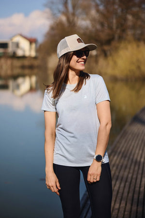 Flow Merino Tee - Heather Grey