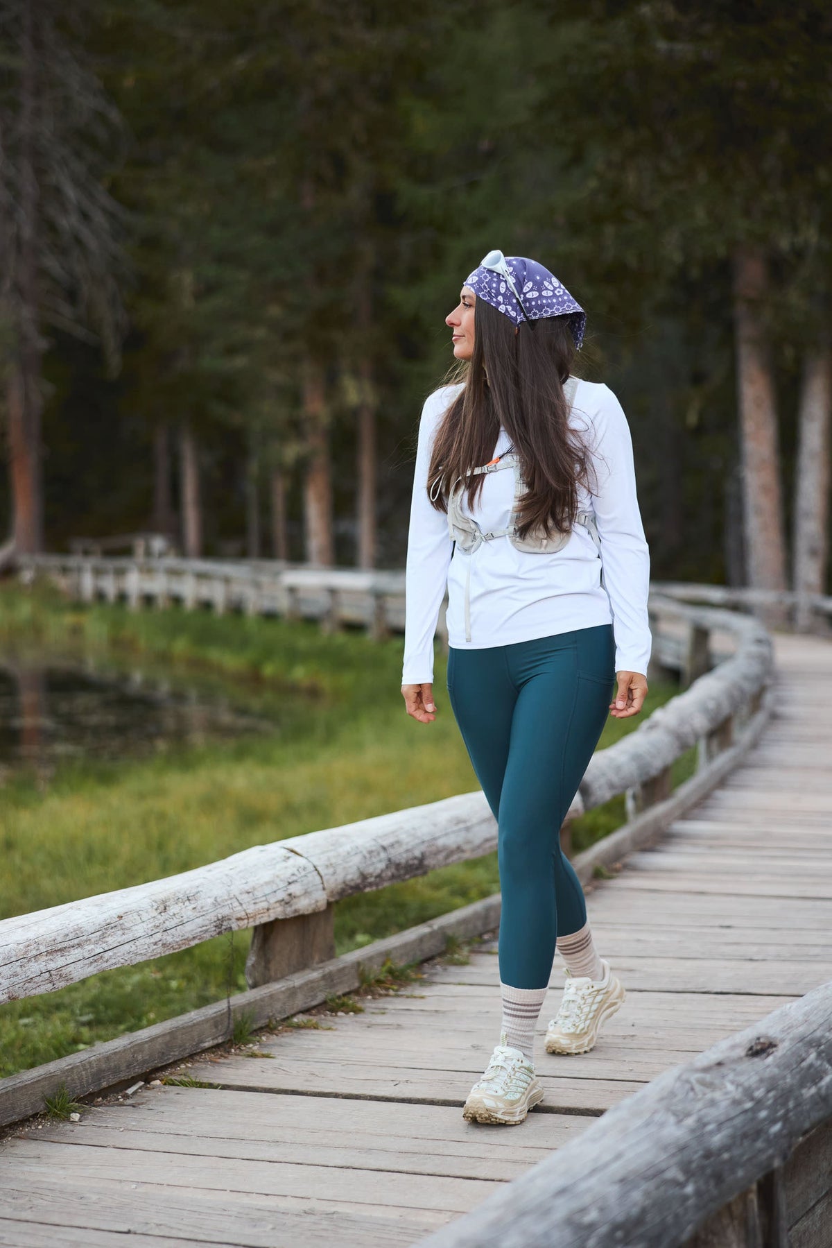 Summit Pocket Leggings Deep Teal