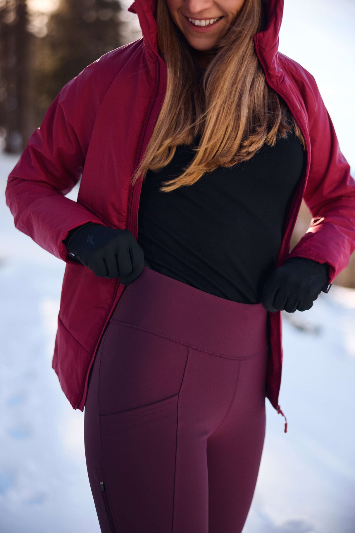 APEX Winter Pocket Leggings Mulberry