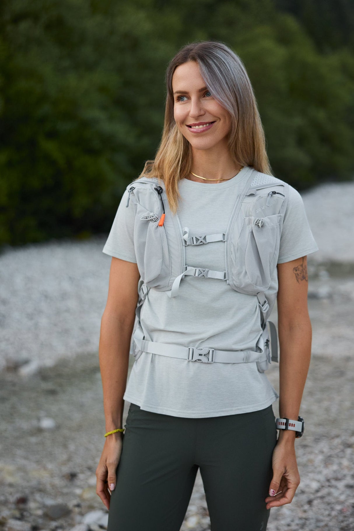 Flow Merino Tee - Heather Grey