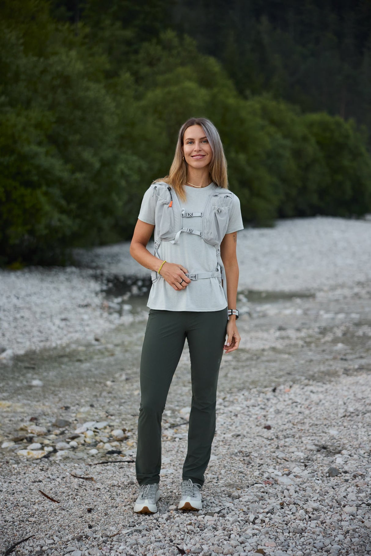 Flow Merino Tee - Heather Grey