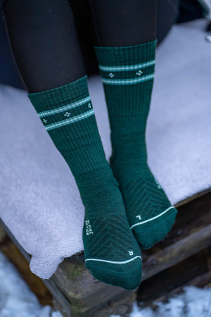 Abisko Merino Socks - Emerald