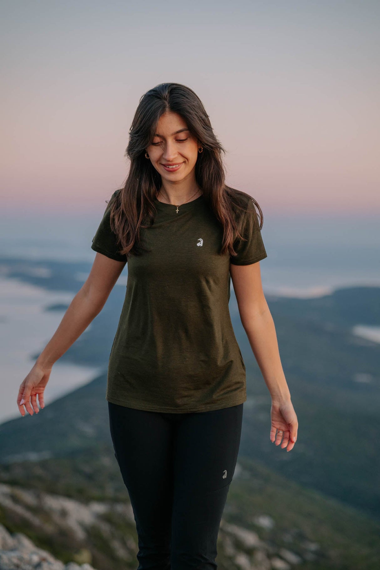 Flow Merino Tee - Olive