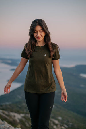 Flow Merino Tee - Olive