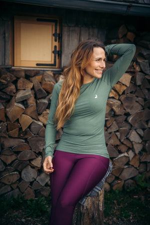 Summit Long Sleeve Tee Fern Green