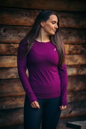 Summit Long Sleeve Tee Wild Berry