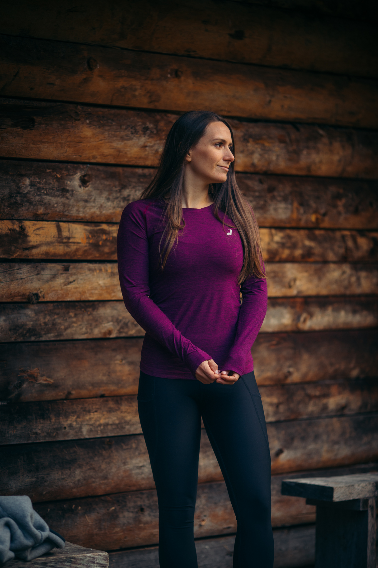 Summit Long Sleeve Tee Wild Berry